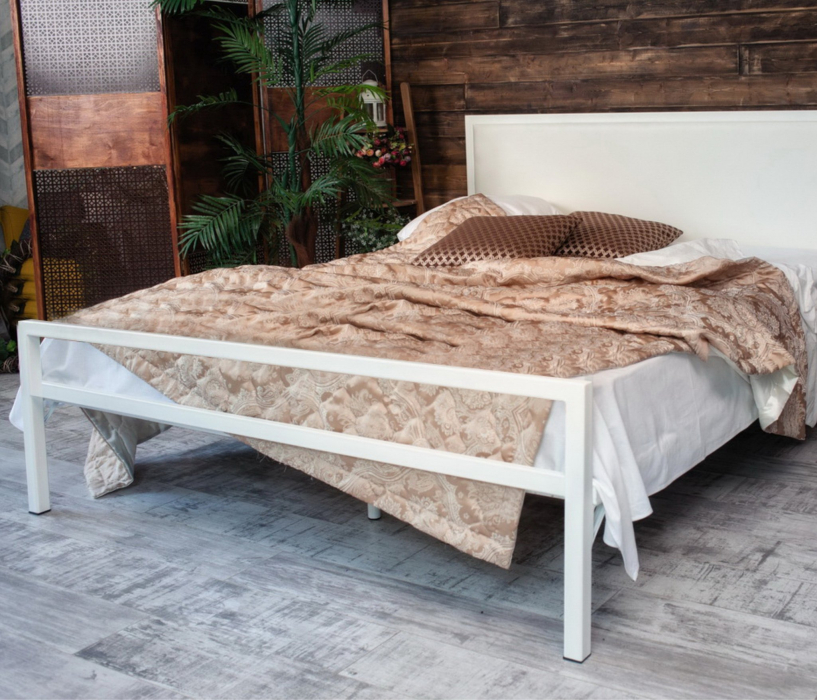 Кровати 140х200, Кровать в стиле лофт Лоренцо 1.4 (Белый)