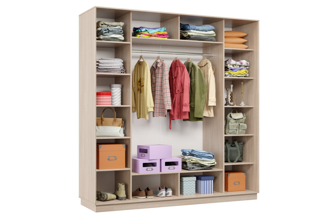 Шкафы-купе, Шкаф-купе Премьер 34 (16;16;16) трёхдверный