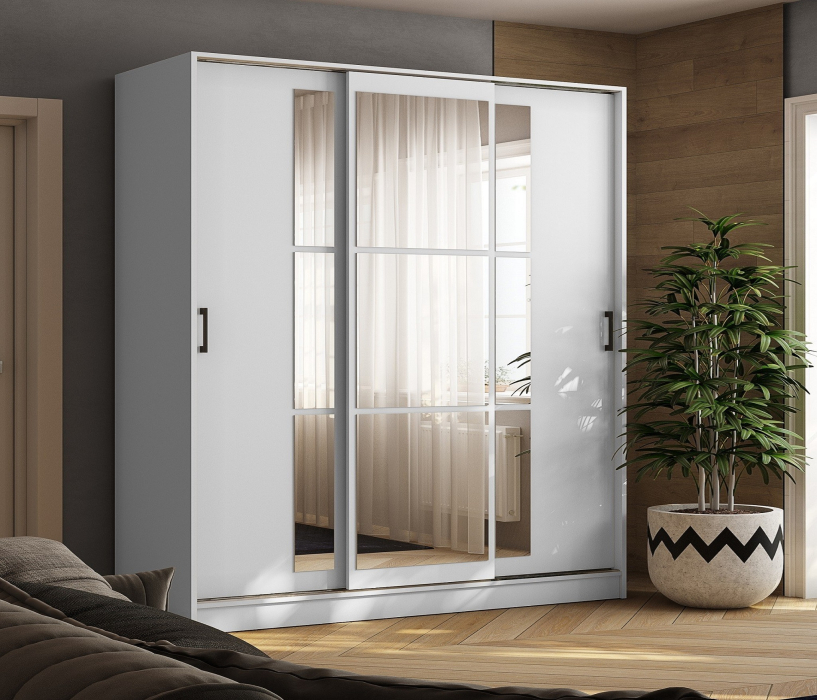 Шкафы-купе 3-х дверные, Шкаф-купе Стиль-2 140, белый