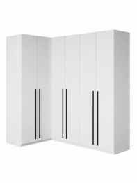 Угловой шкаф для одежды распашной с ящиками София 2200х2100х1300 мм