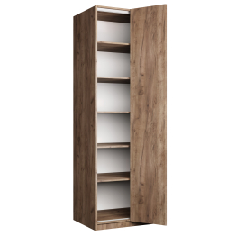 Шкаф складной Е1 Локер ("Гармошка" с системой Push to Move/Правый)81х52.5х220 см, с полками