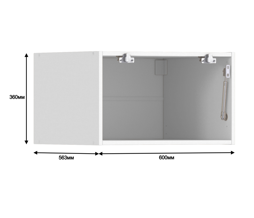 Корпус, Регина корпус для шкафа навесного 1 дв 60х36 см