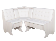 Кухонные уголки, Кухонный уголок Стиль 1Л Дуб млечный / экокожа