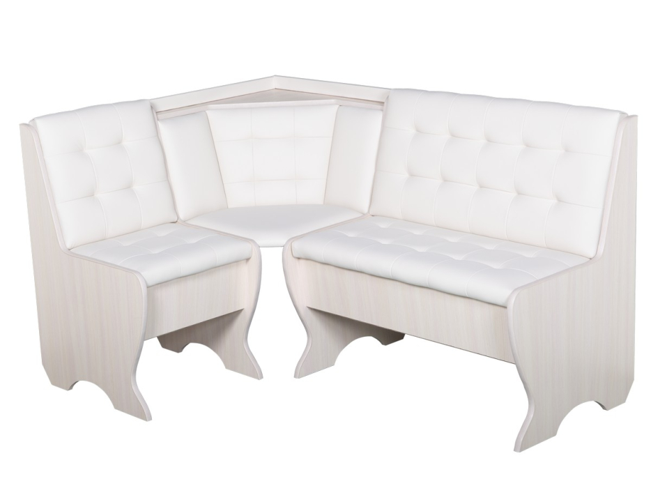 Кухонные уголки, Кухонный уголок Стиль 1Л Дуб млечный / экокожа