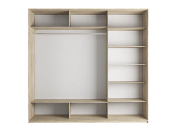 Шкаф-купе Прайм 3-х дверный Стекла пудра/ДСП/Доводчики 210х57х230