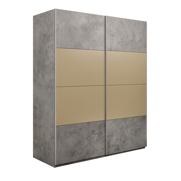 Шкафы-купе 2-х дверные, Шкаф-купе Эста 2-х дверный ДСП/Стекла фисташка/Доводчик 180х66х240