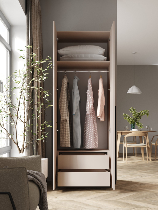 Шкафы двухстворчатые, Шкаф распашной София 2200х800х520 мм