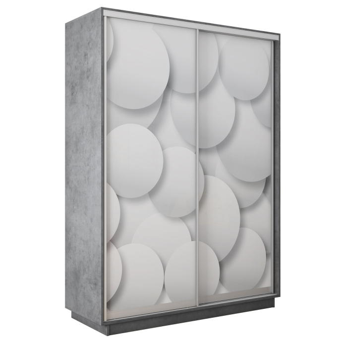 Шкафы-купе 2-х дверные, Шкаф-купе Экспресс 2-х дверный Фотопечать Шары Стекла 140х45х240