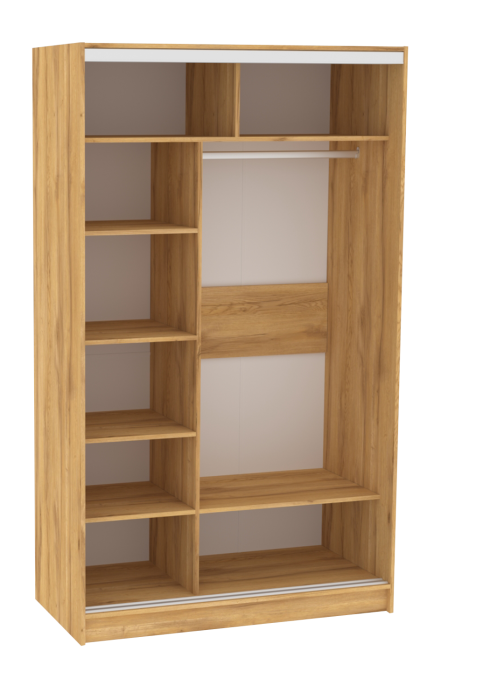 Шкафы-купе 2-х дверные, Шкаф-купе 2-дв  Strike 1200 лдсп/лдсп  (в2105*ш1232*г595)