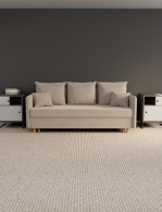 Диваны кровати со спальным местом, Прямой диван Санти,еврокнижка,велюр