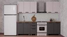 Кухонные гарнитуры, ГК Аленушка 2 м Магнолия (без столешницы)