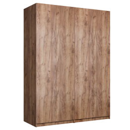 Шкаф складной Е1 Локер ("Гармошка" с системой Push to Move/Левый)162х52.5х220 см,с двумя комплектами полок и модулем