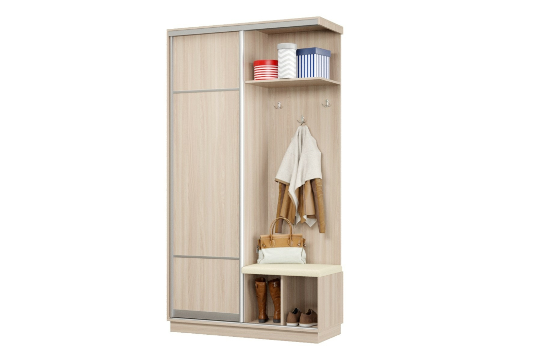 Прихожие, Прихожая Премьер 01 Лайт 08 Правая Мягкая