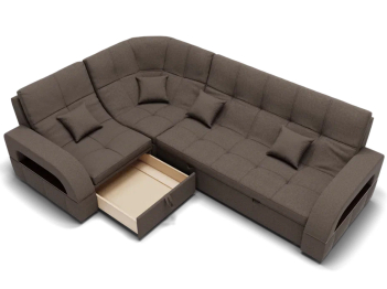 Модульный диван Майами-3,микровелюр,антивандальная и водостойкая ткань,венеция