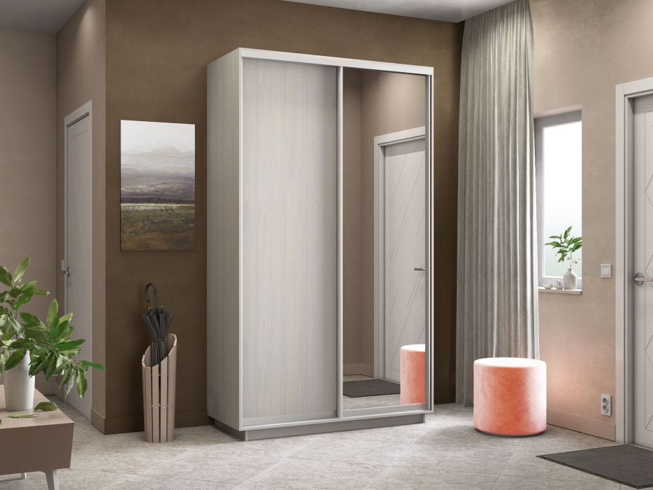 Шкафы-купе, Шкаф-купе Экспресс Медиум дуо 2200 x 1400 x 600