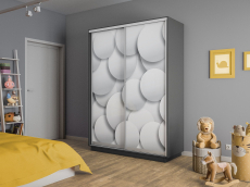 Шкафы-купе 2-х дверные, Шкаф-купе Экспресс 2-х дверный Фотопечать Шары Стекла 120х60х220
