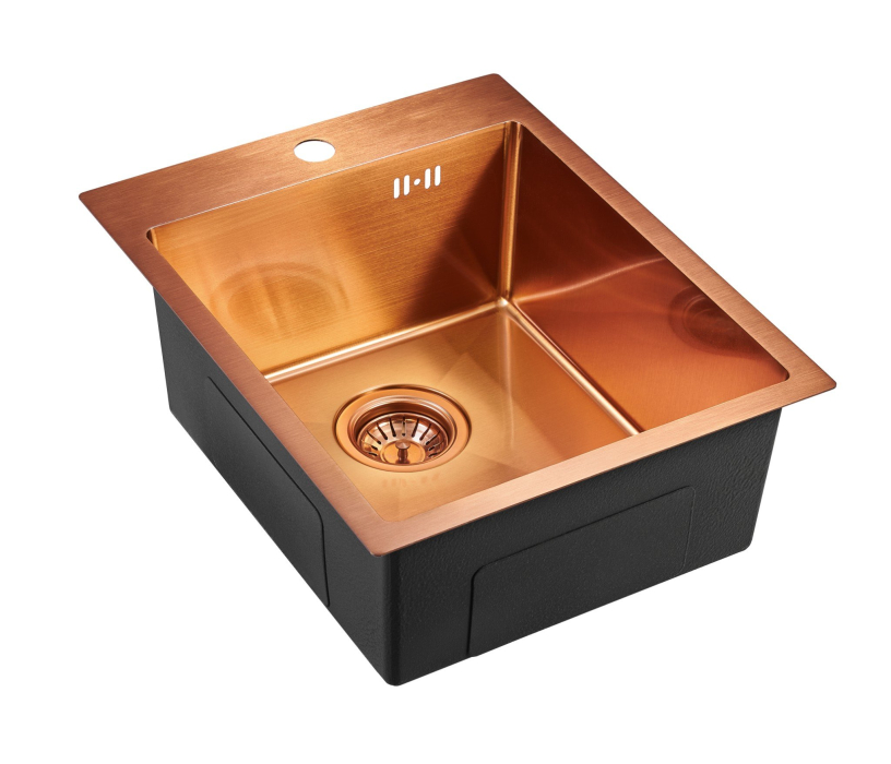 Кухонные мойки, Мойка универсального монтажа EMB-128A PVD Nano