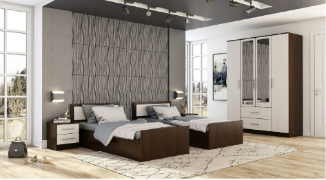 Кровать 90х200 с проложками ДСП Фиеста LIGHT