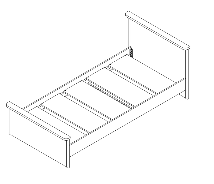 Кровати 90 см, Кровать Тифани 305.04