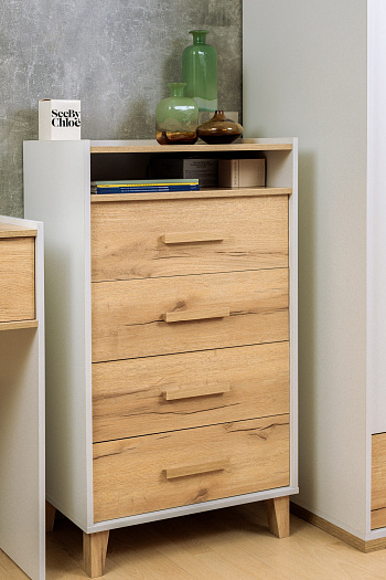 Спальные гарнитуры, Спальня Айрис. Комплект 3, дуб золотистый