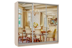 Шкафы-купе 3-х дверные, Шкаф-купе Премьер Лайт 56 (11;11;11) трехдверный