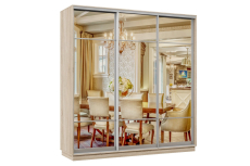 Шкафы-купе 3-х дверные, Шкаф-купе Премьер Лайт 32 (11;11;11) трехдверный