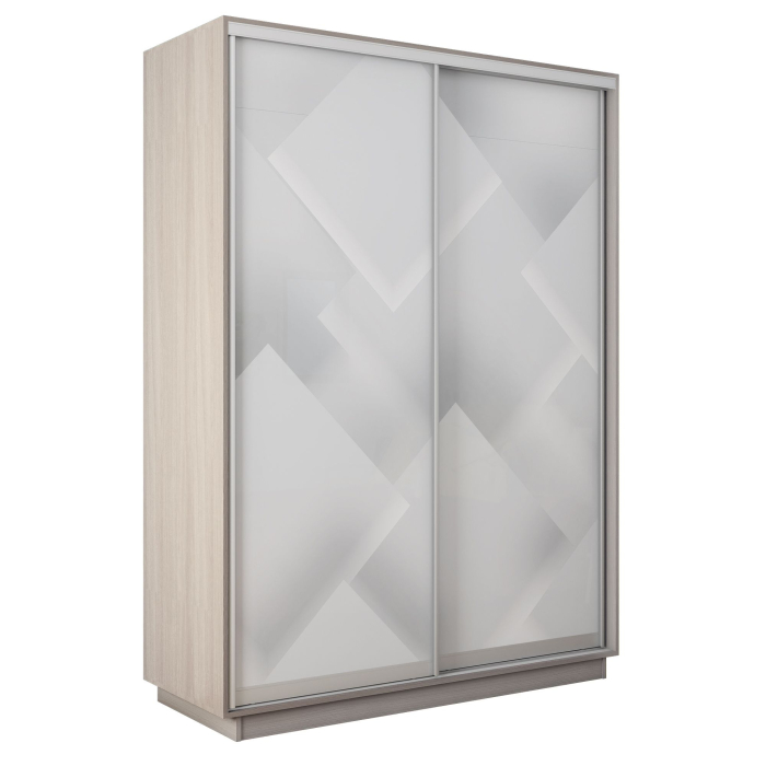 Шкафы-купе 2-х дверные, Шкаф-купе Экспресс 2-х дверный Фотопечать Квадрат Стекла 120х45х220