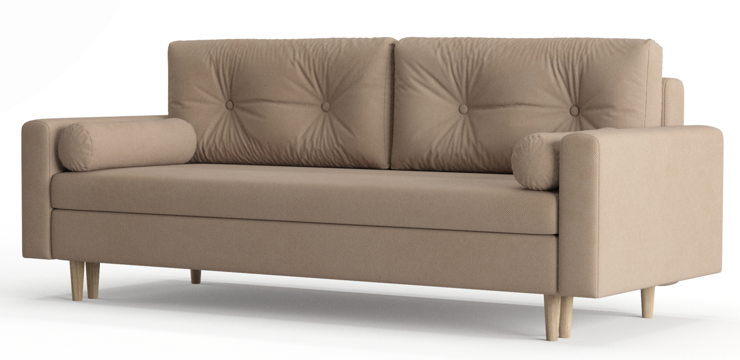 Диваны еврокнижки, Диван-кровать Таврида, пружинный блок, велюр