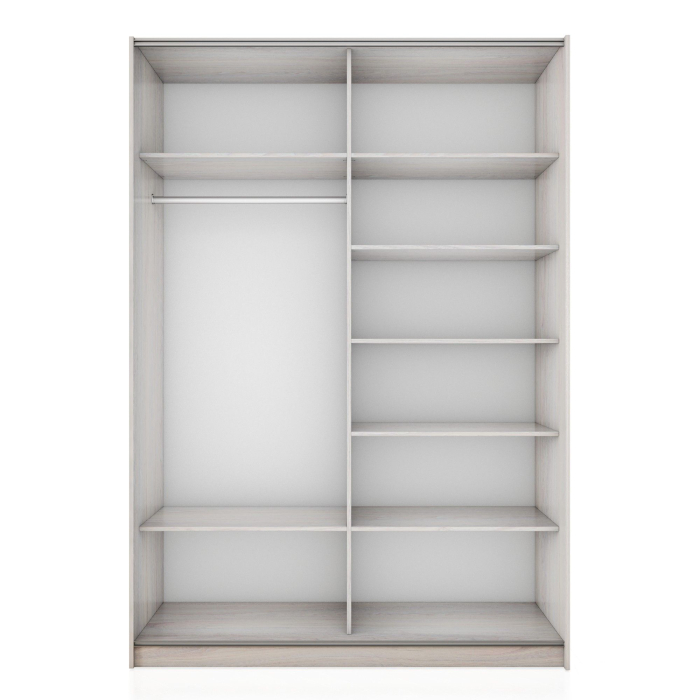 Шкафы-купе 2-х дверные, Шкаф-купе Прайм 2-х дверный ДСП/Стекло черное/Доводчики 120х57х230