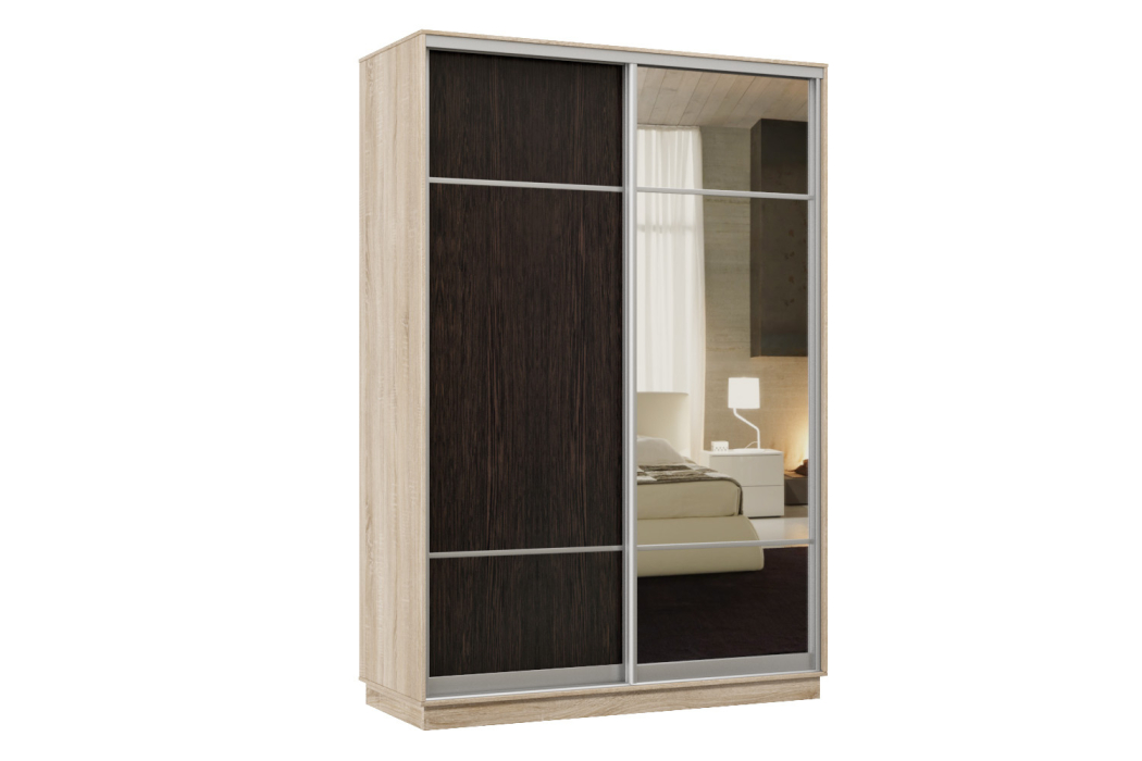 Шкафы-купе, Шкаф-купе Премьер Лайт 01 (08;11) двухдверный