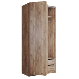 Шкаф складной Е1 Локер ("Гармошка" с системой Push to Move/Левый)101х52,5х220 см, с модулем