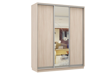 Шкаф-купе Премьер Лайт 34 (02;01;02) трехдверный
