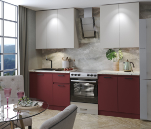 Кухня прямая Ревилья 01  1800 без столешницы