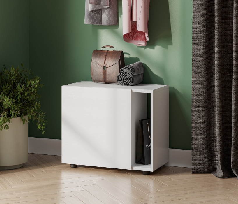 Тумбы, Тумба со створкой Страйк, белый