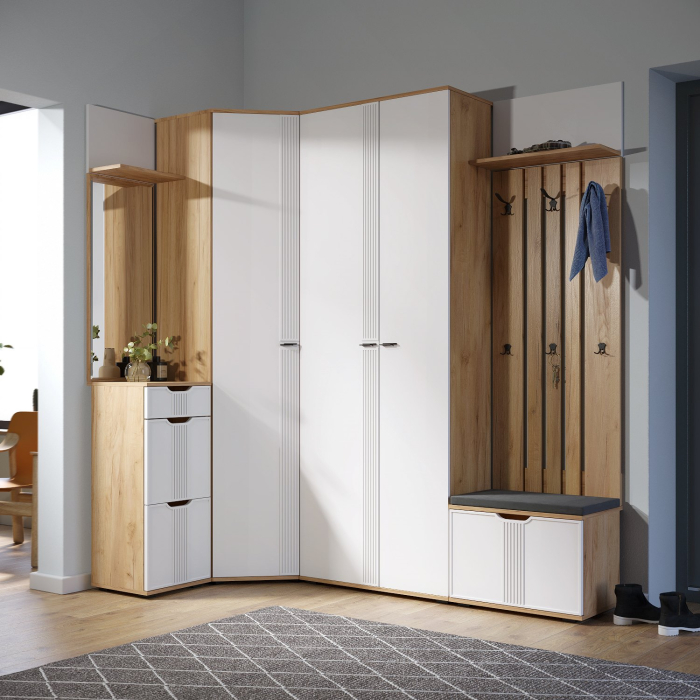 Угловые шкафы, Шкаф угловой Эмилия ЭЛ-14К глухой