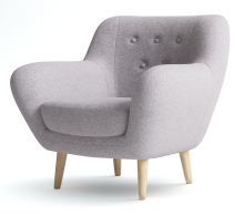 Кресло для отдыха, Кресло Элефант мягкое, Искусственный мех