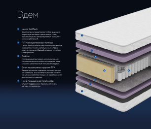 DreamLine / Матрас DreamLine Эдем 1200x2000