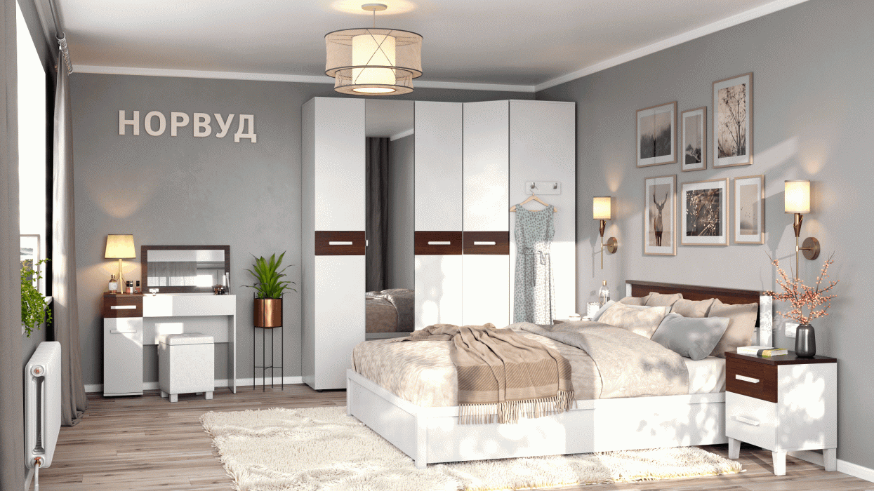 Кровати, Норвуд 32 Кровать 1600*2000+орт.осн