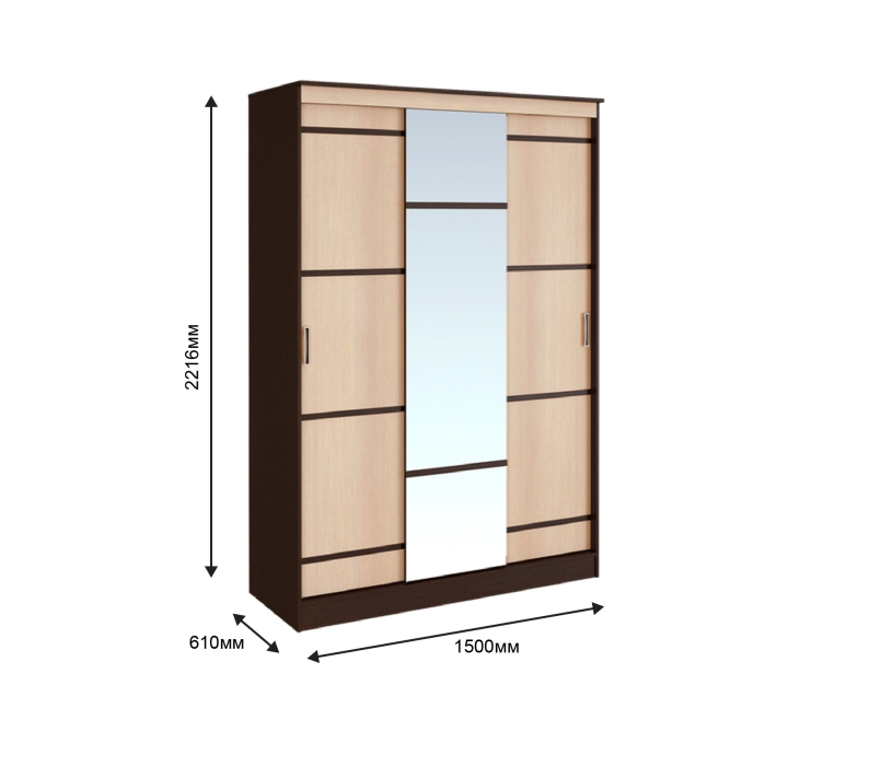 Шкафы-купе, Сакура Шкаф-купе 1,5