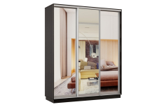 Шкафы-купе 3-х дверные, Шкаф-купе Премьер Лайт 33 (01;01;01) трехдверный
