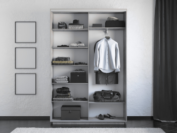 Шкаф-купе Экспресс 2-х дверный Фотопечать Ленты Стекла 140х45х220