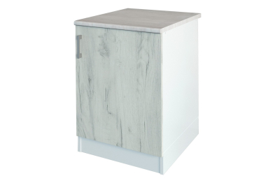 Кухня Адель 1800 дуб крафт белый