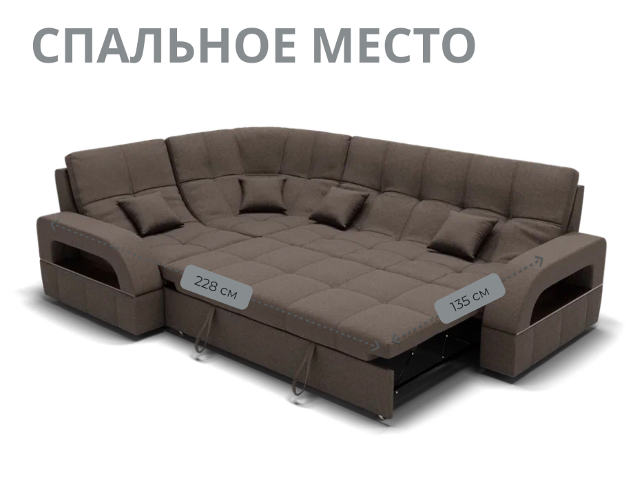 Диваны угловые в гостиную, Модульный диван Майами-3,микровелюр,антивандальная и водостойкая ткань,венеция