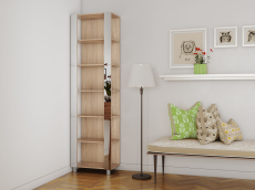 Открытые, Стеллаж модульный Универсальный 35х44х220 Зеркало