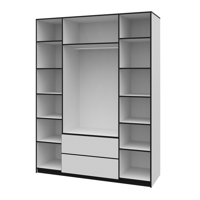 Шкафы распашные, Шкаф для одежды с ящиками Палермо 02