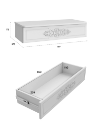 Тумба подвесная Ассоль АС-69