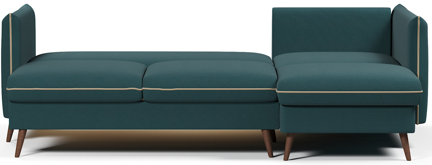 Диваны угловые, Диван угловой Пекин еврокнижка, велюр