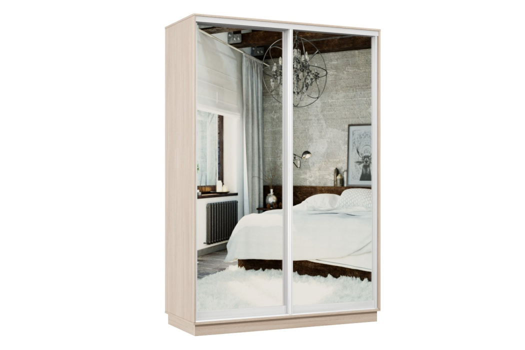 Шкафы-купе, Шкаф-купе Премьер 03 ясень шимо светлый