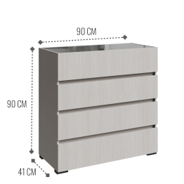 Комод для вещей 90.1х42.1x90.2 см