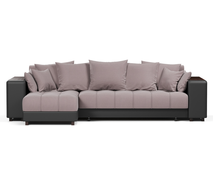 Диваны угловые в гостиную, Диван-кровать угловой  Дубай еврокнижка,велюр+экокожа